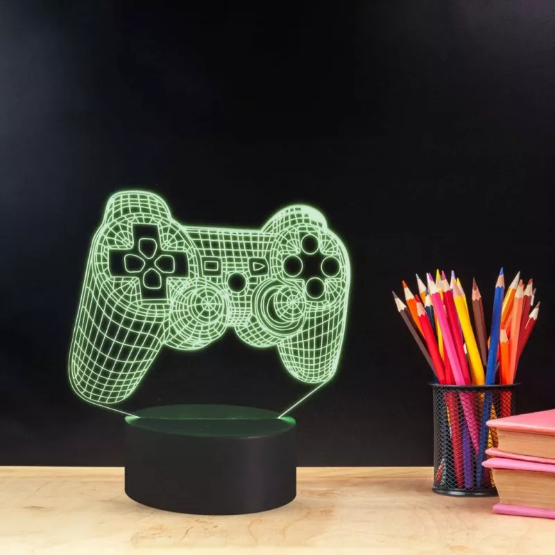 Lâmpada de mesa MANTA SNL57RGB decoração de luz 3D RGB, LED RGB, efeito 3D decorativo