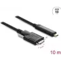 Delock 83632 cabo ótico ativo USB 10 Gbps, USB Type-C para Micro-B, 10 m