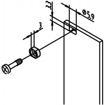 SCHROFF BUCHA DE LATÃO M2,5 NÍQUEL (10ST./KIT) - Acessórios para rack (21100659)