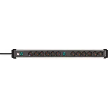 Extensão de energia Brennenstuhl 1391030200 3 m 12 tomadas AC interior preto prateado