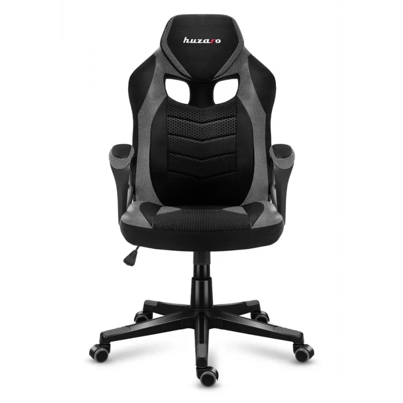 Cadeira gaming Huzaro FORCE 2.5 cinzenta MESH, assento em rede, preta, cinzenta