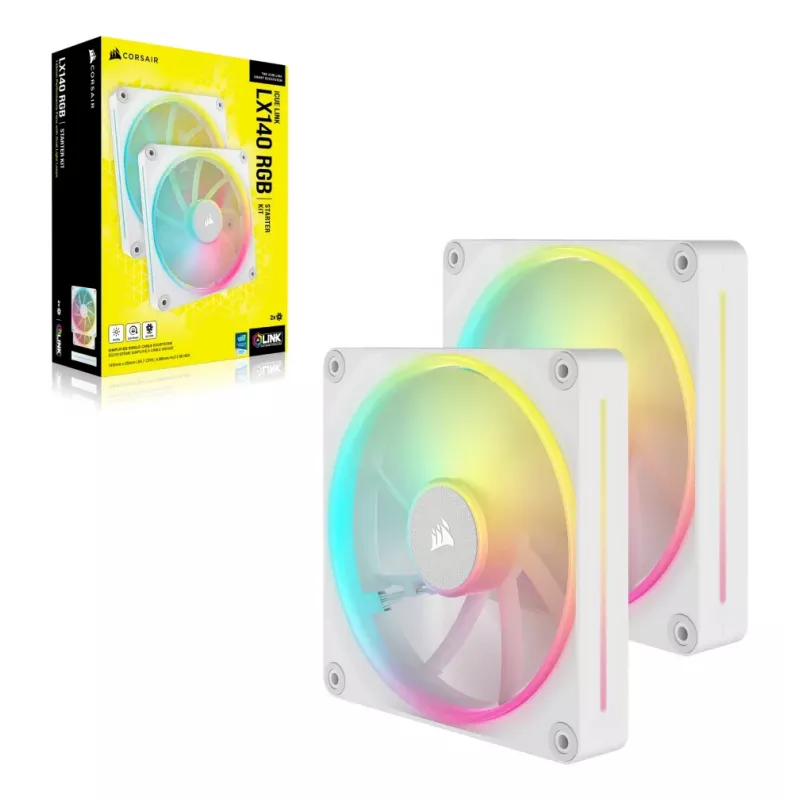 Ventoinha Corsair CO-9051032-WW 14 cm 2 unid. 2000 RPM branco