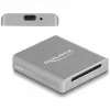 Leitor de cartões DeLOCK 91006 cinzento SD USB Type-C 10000 Mbit/s