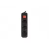 Extensão elétrica Lanberg PS1-03F-0150-BK 1,5 m 3 tomadas com contacto de proteção para interiores preto