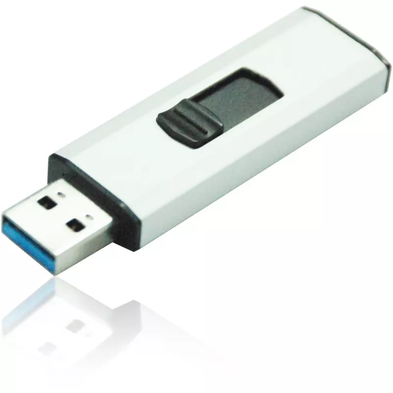MediaRange - Pen USB - 256 GB - USB 3.0 - Preto, Prateado (MR919)