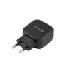 Carregador de parede AC QOLTEC 50186 para smartphone e tablet, 5 V 3.4 A, 17 W, 2× USB, preto