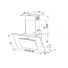 MAAN Vertical PG 60 exaustor de chaminé, 59,6 cm, branco