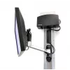 Suporte de parede Ergotron LX HD Swing Arm - conjunto de montagem (braço articulado, botão rotativo) para TV (inclinação e rotação) - alumínio - tamanho do ecrã: até 106,7 cm (até 106,70 cm (42)) - acessórios de montagem