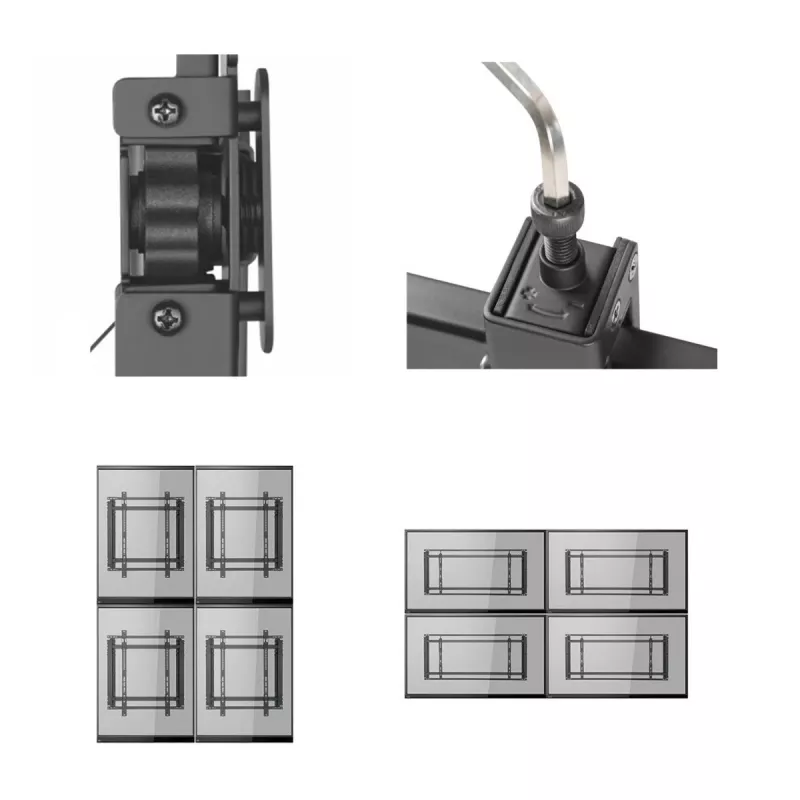 Suporte para parede de videowall MACLEAN MC-845 VESA 600x400mm suporte para ecrãs