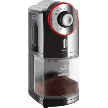 Melitta Molino 100 W preto, vermelho, aço inoxidável