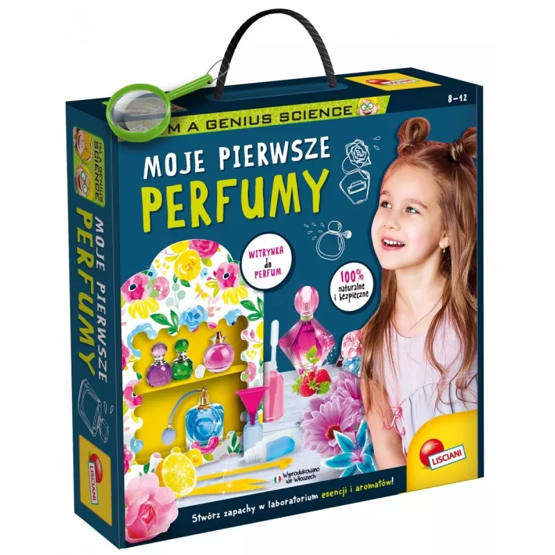 Conjunto educativo Liscianigiochi IM A Genius — O meu primeiro conjunto de perfume para crianças, atividade segura para criar fragrâncias