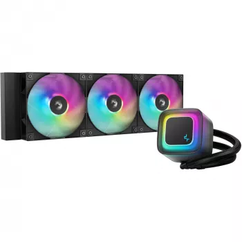Cooler líquido all-in-one DeepCool LE360 V2 com 3 ventoinhas de 120 mm, Hydro Dynamic Bearing, preto, suporta LGA1150/1151/1155/1200/1700/AM4/AM5