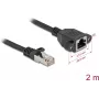 Cabo de rede DeLOCK 90776 preto 2 m Cat6a S/FTP RJ-45