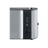 Torradeira automática de fenda longa AT 2590 (aço inoxidável/preto, 1.400 Watt, para 4 fatias de pão)