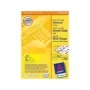 Etiquetas autocolantes AVERY coloridas amarelo 70 x 37 mm