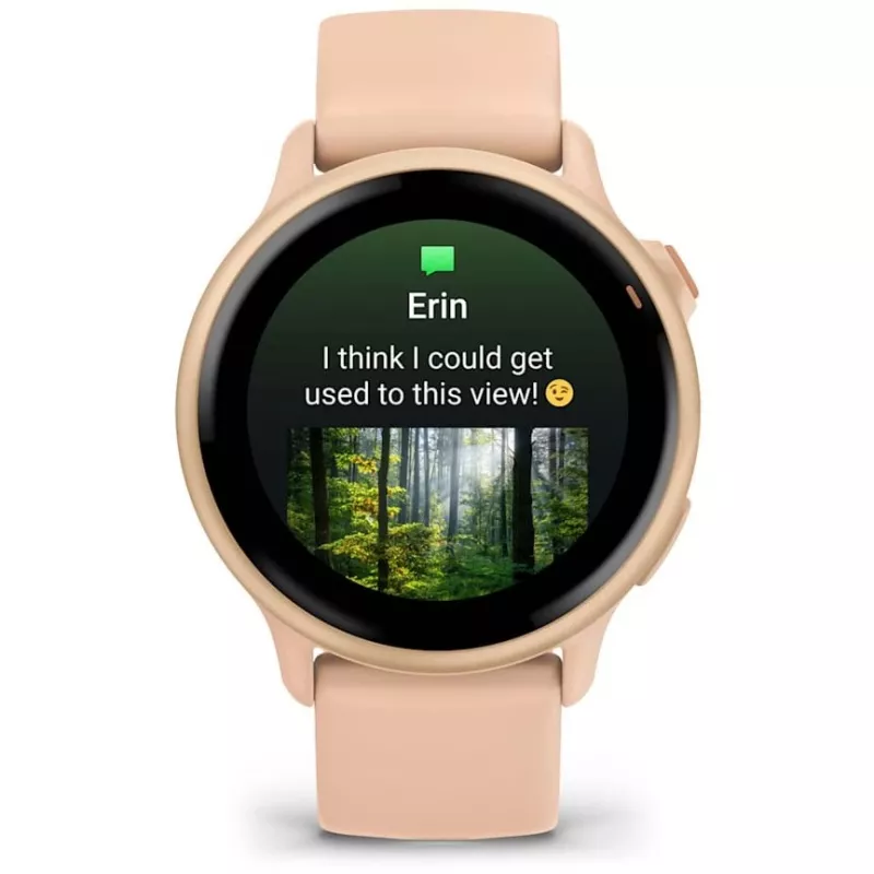 Garmin vívoactive 6 3,05 cm (1,2) AMOLED 42 mm Digital 390 x 390 píxeis Ecrã tátil rosa Wi-Fi GPS (satélite)
