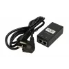 Fonte de alimentação PoE Extralink POE-48-24W, 48V, 0,5A, 24W, cabo incluído