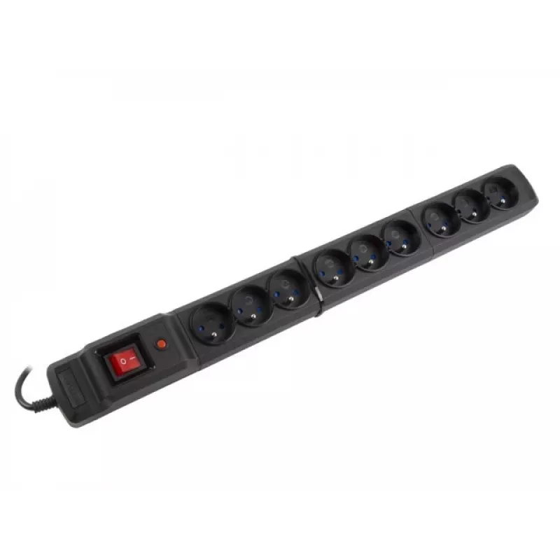 Proteção contra sobretensão Armac M9/15/CZ preto 9 tomadas AC 250V 1,5m