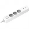 Extensão elétrica Xiaomi BHR07UKEU — 3 saídas AC tipo F, 250 V, cabo de 1,4 m, branco