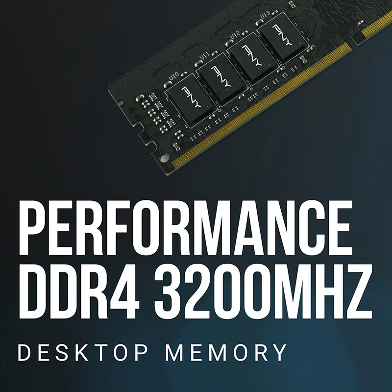 PNY MD16GSD43200-TB, 16 GB, 1 x 16 GB, DDR4, 3200 MHz, DIMM 288 pinos