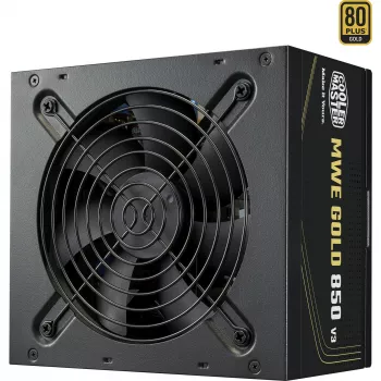 Fonte de alimentação Cooler Master MWE Gold 850 V3 850W 80+Gold não modular ATX 3.1 ventoinha 120mm garantia 5 anos