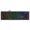 SAVIO STYX teclado mecânico gaming, switches Outemu Red, hot-swap, tamanho completo, disposição US, RGB, USB com fio, cabo de 1,5 m, preto