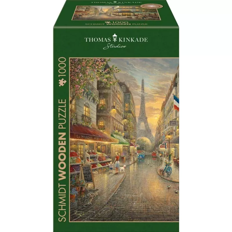 Puzzle de madeira Thomas Kinkade Studios: Paris pitoresca (1000 peças)