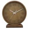 Relógio de parede NeXtime 5192gs Wood Wood Small, 22x20 cm, madeira, cinzento