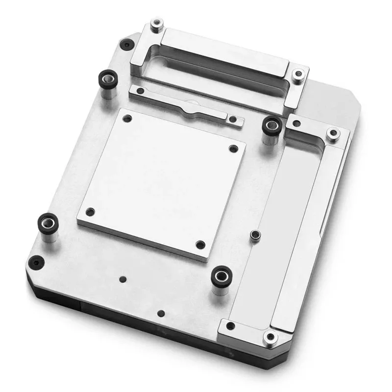 Bloco de água EK Water Blocks acrílico latão preto prateado