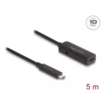 Cabo USB DeLOCK 80028 5 m USB-C preto