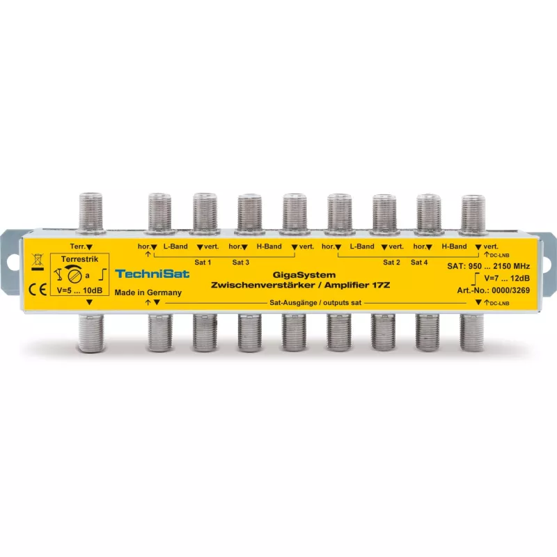 Amplificador intermédio TECHNISAT 17Z prateado modelo 0000/3269