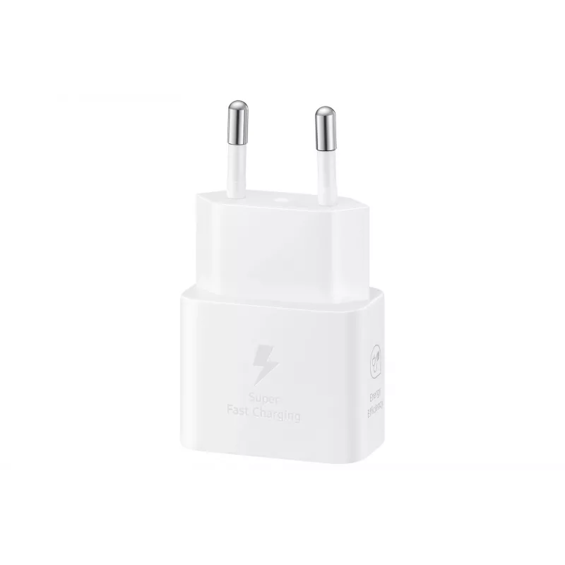 Carregador rápido USB AC Samsung EP-T2510 25W branco, USB-C, PPS, Super Fast Charging