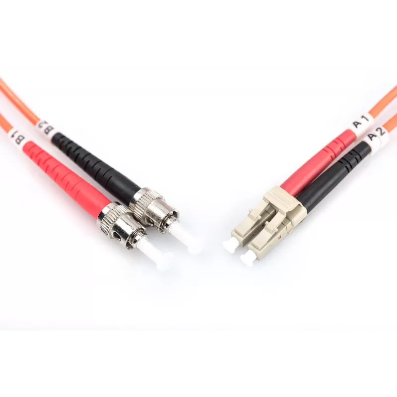 Cabo de rede de fibra ótica multimodo - LC - ST - 10 m - I-VH - OM2 - LC - ST