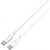 Cabo de silicone USB-C / USB-C 4smarts High Flex 60W 1,5m branco