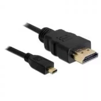 Cabo HDMI DeLOCK 2m Type-A para Type-D preto