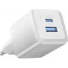 Vention 30W - Carregador com tecnologia GaN, 1x USB-A, 1x USB-C (branco)