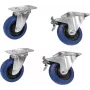 Conjunto de rodas Roadinger RD-100 100 mm azul, 2 rodas com travão