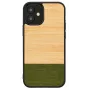 Capa para telemóvel Man and Wood para iPhone 12 mini – bambu forest preto