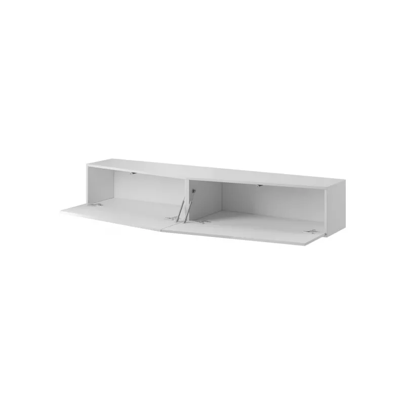 Suporte de TV Cama VIGO SLANT 180cm (2x90) branco/branco brilhante
