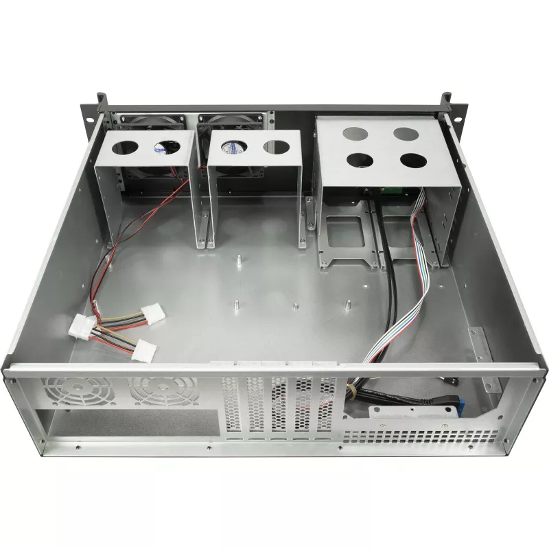 Rack de servidor Inter-Tech 3U-K-340L preto ATX ventoinha de 60mm