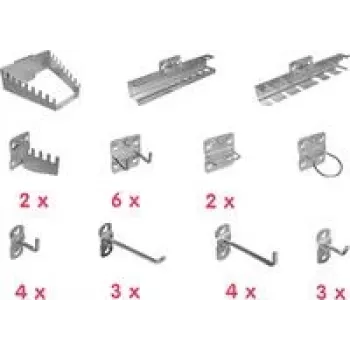 Conjunto de suportes para ferramentas Aerotec 20142038, dimensões C×L×A 190×200×75 mm
