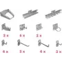 Conjunto de suportes para ferramentas Aerotec 20142038, dimensões C×L×A 190×200×75 mm