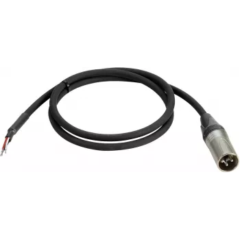 Cabo DMX 3 pinos PSSO 30227838 com conector macho de 3 pinos e extremidades abertas