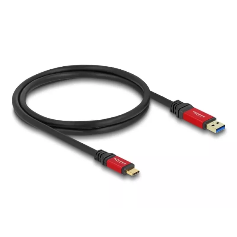 Cabo USB DeLOCK 80617 1m USB Type-A para Type-C 10 Gbit/s