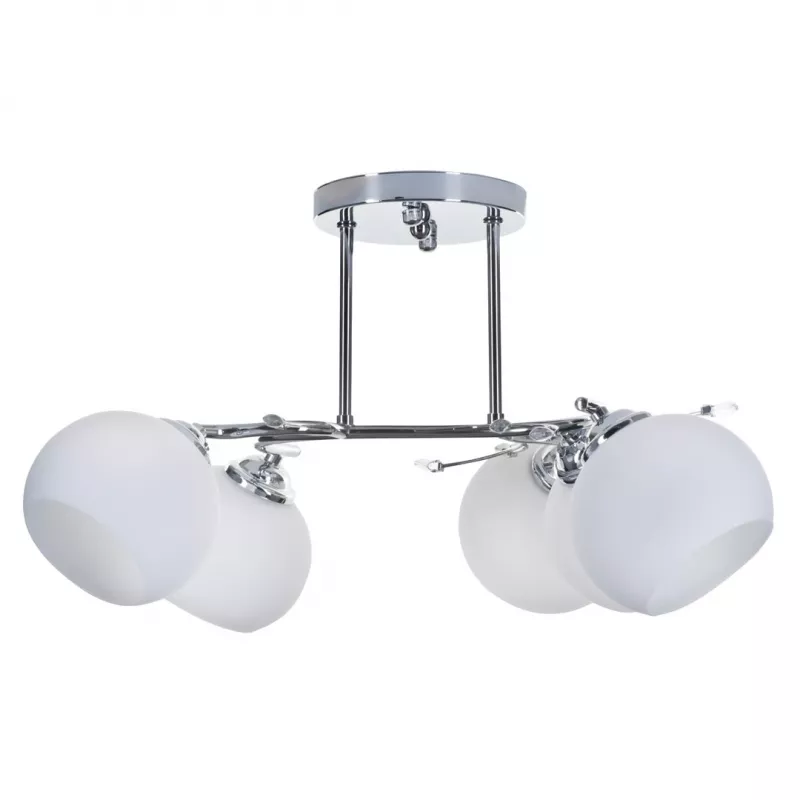Lustre de suspensão clássico Activejet IRMA níquel 5xE27 para sala de estar