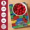 Balança de cozinha Beper P102BIL005 – digital, 5 kg, 1 g, pedras coloridas