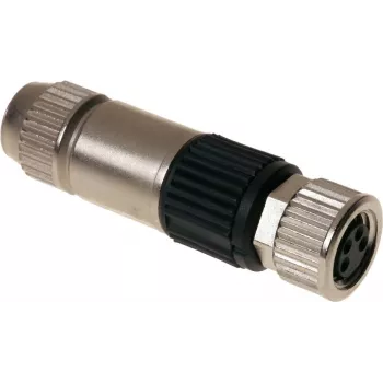 Harting 21 02 151 2405 conector de cabo M8-S preto - níquel (21 02 151 2405)