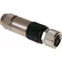 Harting 21 02 151 2405 conector de cabo M8-S preto - níquel (21 02 151 2405)