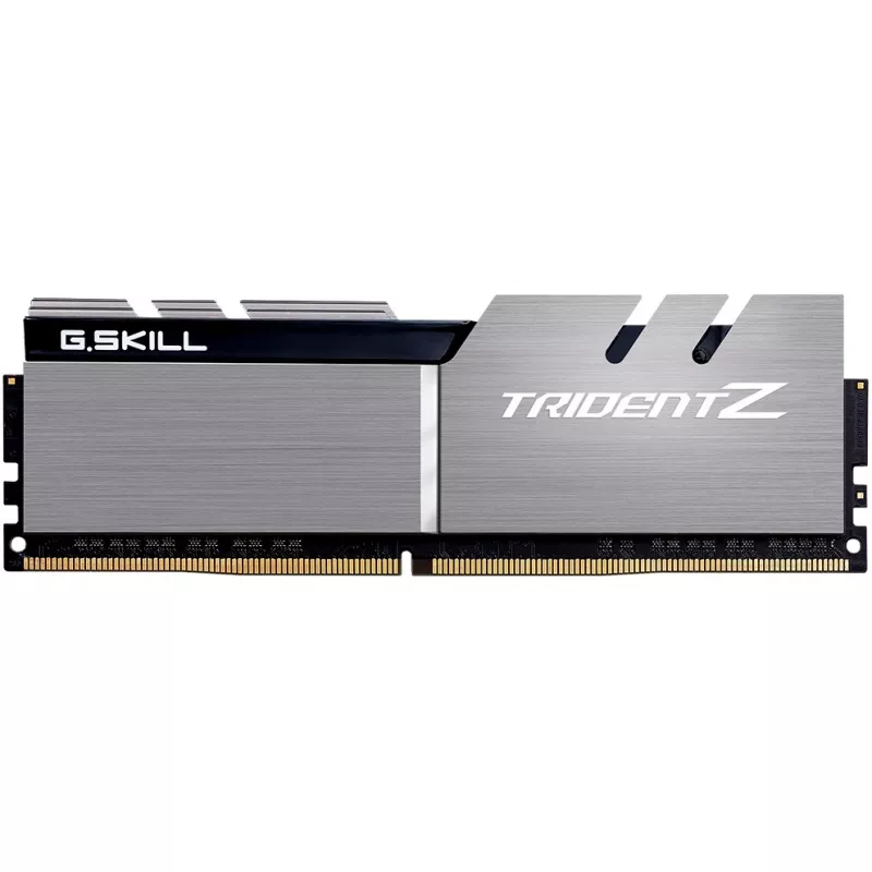 DIMM 32 GB DDR4-3200 (2x 16 GB) Dual-Kit, memória prateada/preta, F4-3200C16D-32GTZSK, Trident Z, INTEL XMP