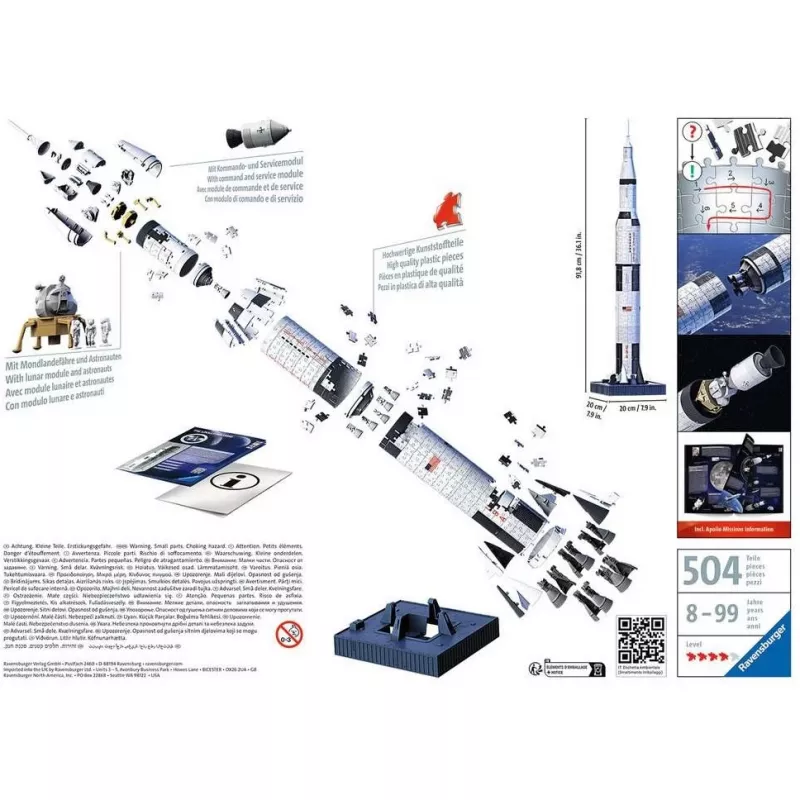 Puzzle 3D Ravensburger 11545 440 peças idade recomendada 8-99
